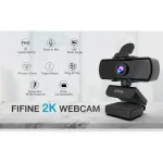 Fifine K420 Webcam 1440P, 2K Web Camera With Privacy Cover & Tripod - Image 4