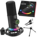 FIFINE K658 USB Dynamic Cardioid Podcast Microphone With A Live Monitoring, Gain Control, Mute Button - Image 8