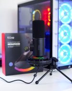 FIFINE K658 USB Dynamic Cardioid Podcast Microphone With A Live Monitoring, Gain Control, Mute Button - Image 7
